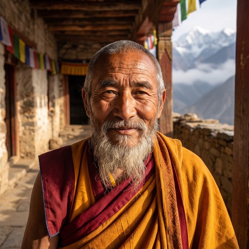 Wise Monk style — real generated sample